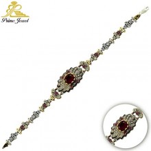 Gümüş Otantik Taşlı Biezik /Bileklik